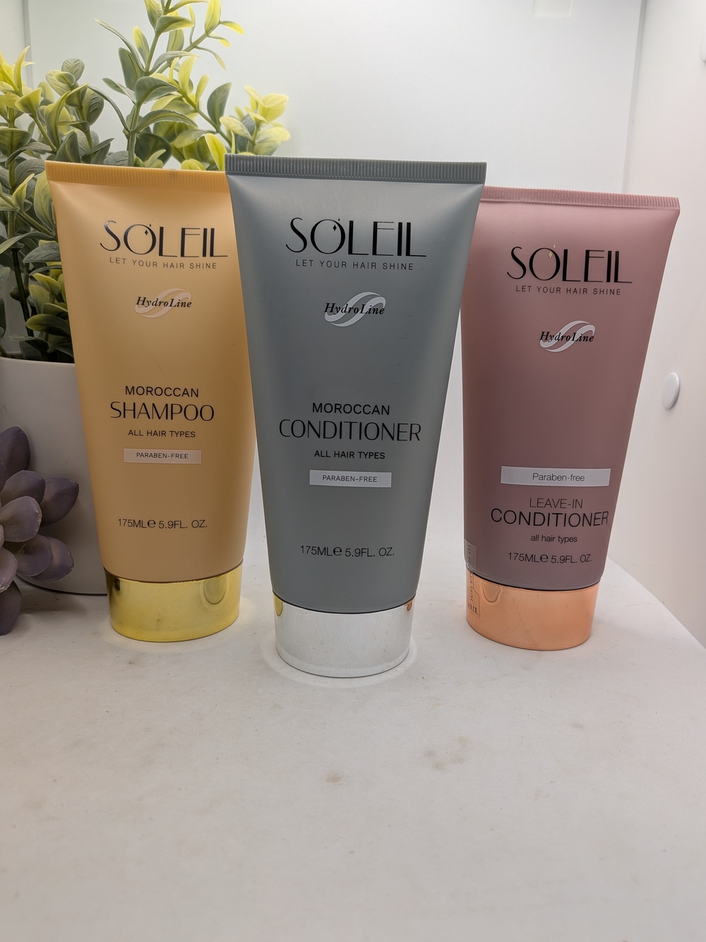 Soleil Moraccan Shampoo Conditioner And Leave In 3 Piece Set